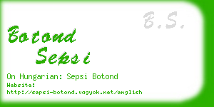 botond sepsi business card